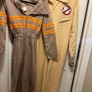 Ghostbusters Costume Jumpsuit with Orange Stripes - Couples costumes